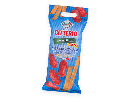 Snack salamini e grissini